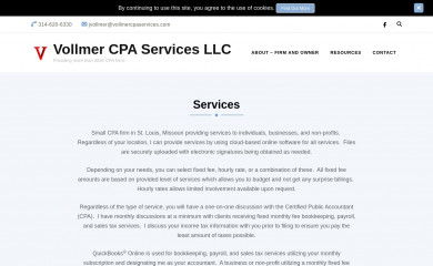 vollmercpaservices.com screenshot