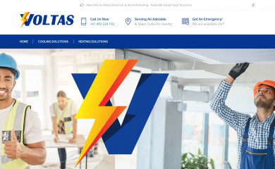 voltasairconditioning.com.au screenshot