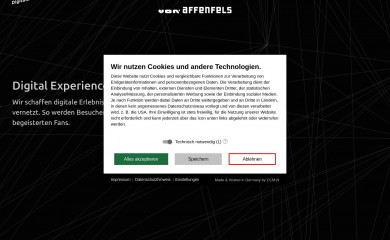 http://www.vonaffenfels.de screenshot