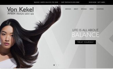 vonkekelsalonspa.com screenshot
