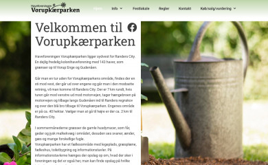 vorupkaerparken.dk screenshot