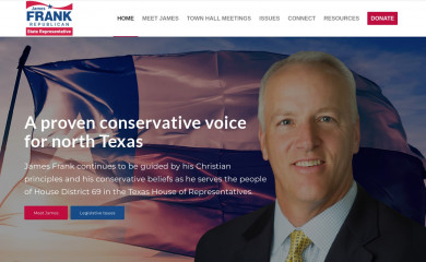 votejamesfrank.com screenshot