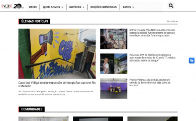vozdascomunidades.com.br screenshot