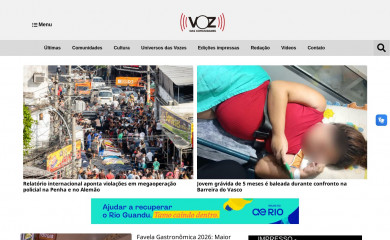 vozdascomunidades.com.br screenshot