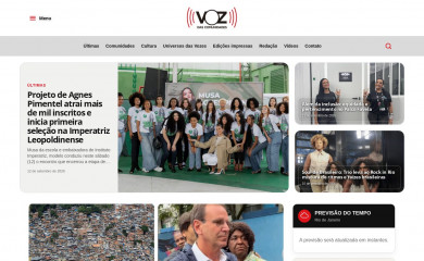 vozdascomunidades.com.br screenshot