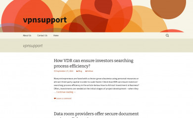 vpnsupport.net screenshot