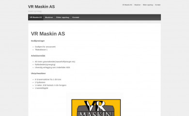 vrmaskin.no screenshot