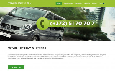 väikebussirent.ee screenshot