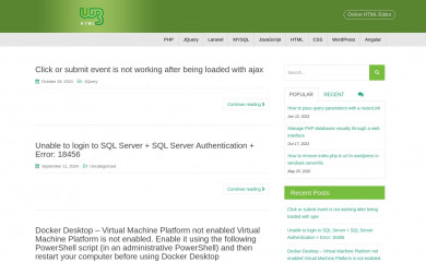 w3-html.com screenshot