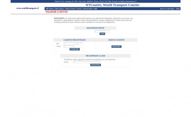wtcourier.cl screenshot