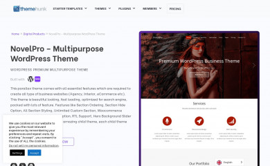 NovelPro Responsive Theme screenshot