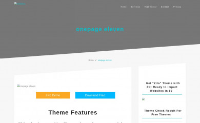 Onepage Eleven screenshot