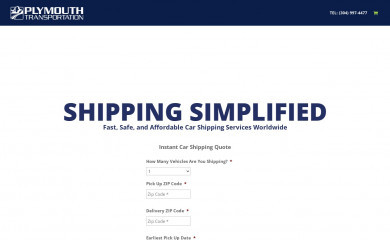 www.plymouthautotransport.com screenshot