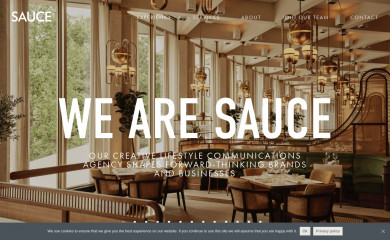 www.saucecommunications.com screenshot