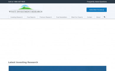 wyattresearch.com screenshot