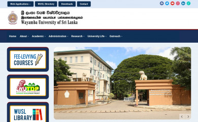 wyb.ac.lk screenshot