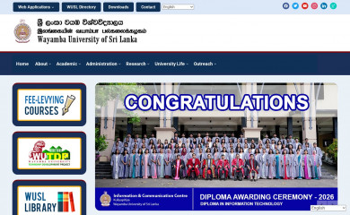 wyb.ac.lk screenshot