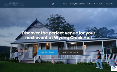wyongcreekhall.com.au screenshot