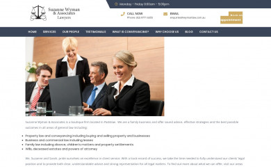 wymanlaw.com.au screenshot