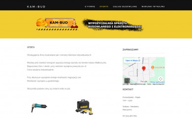 wypozyczalniakambud.pl screenshot