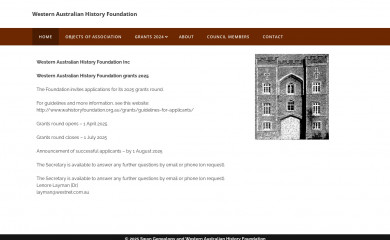 wahistoryfoundation.org.au screenshot