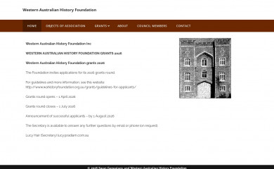 wahistoryfoundation.org.au screenshot