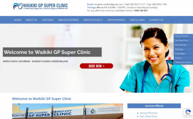 waikikigpsuperclinic.com.au screenshot