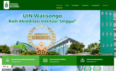 walisongo.ac.id screenshot