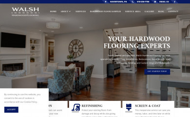 walshhardwoodflooring.com screenshot