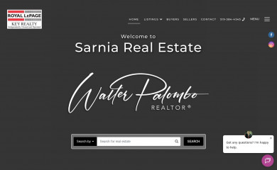 walterpalomborealestate.com screenshot