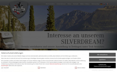 wanner-reisemobile.de screenshot