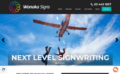 wanakasigns.co.nz screenshot