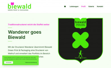 wanderer-druckerei.de screenshot