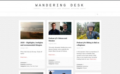 wanderingdesk.com screenshot