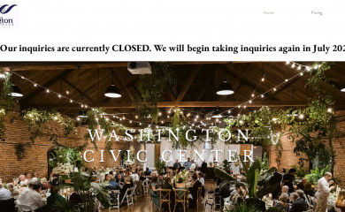 washingtonciviccenter.com screenshot