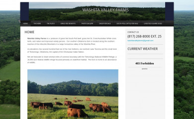 washitavalleyfarms.com screenshot