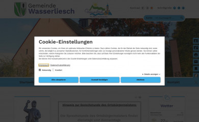 wasserliesch.eu screenshot