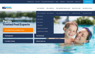 wapoolwarehouse.com.au screenshot