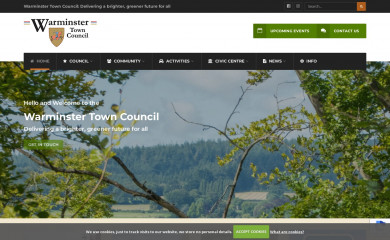 warminster-tc.gov.uk screenshot