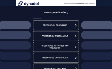 warnerpreschool.org screenshot