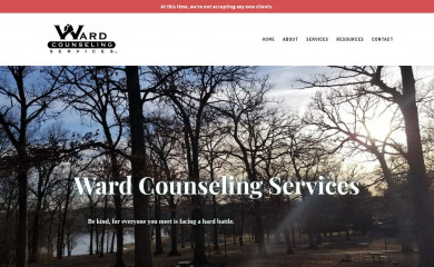 wardcounselingservices.com screenshot