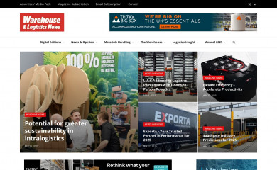 warehousenews.co.uk screenshot