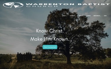 warrentonbaptistchurch.org screenshot