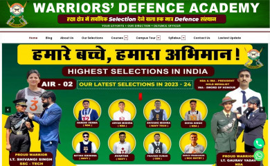 warriorsdefenceacademy.com screenshot