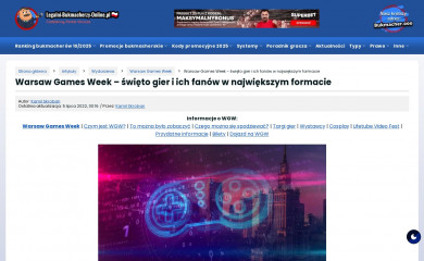 warsawgamesweek.pl screenshot