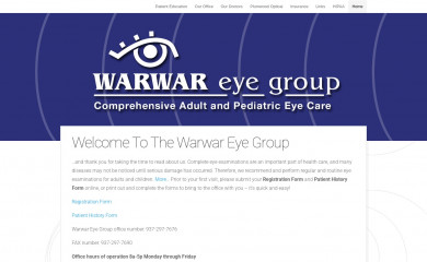 warwareyegroup.com screenshot