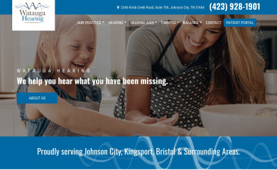wataugahearing.com screenshot
