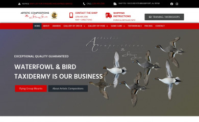 waterfowltaxidermy.com screenshot