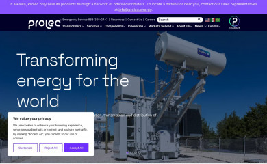 waukeshatransformers.com screenshot