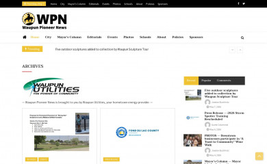 waupunpioneer.com screenshot